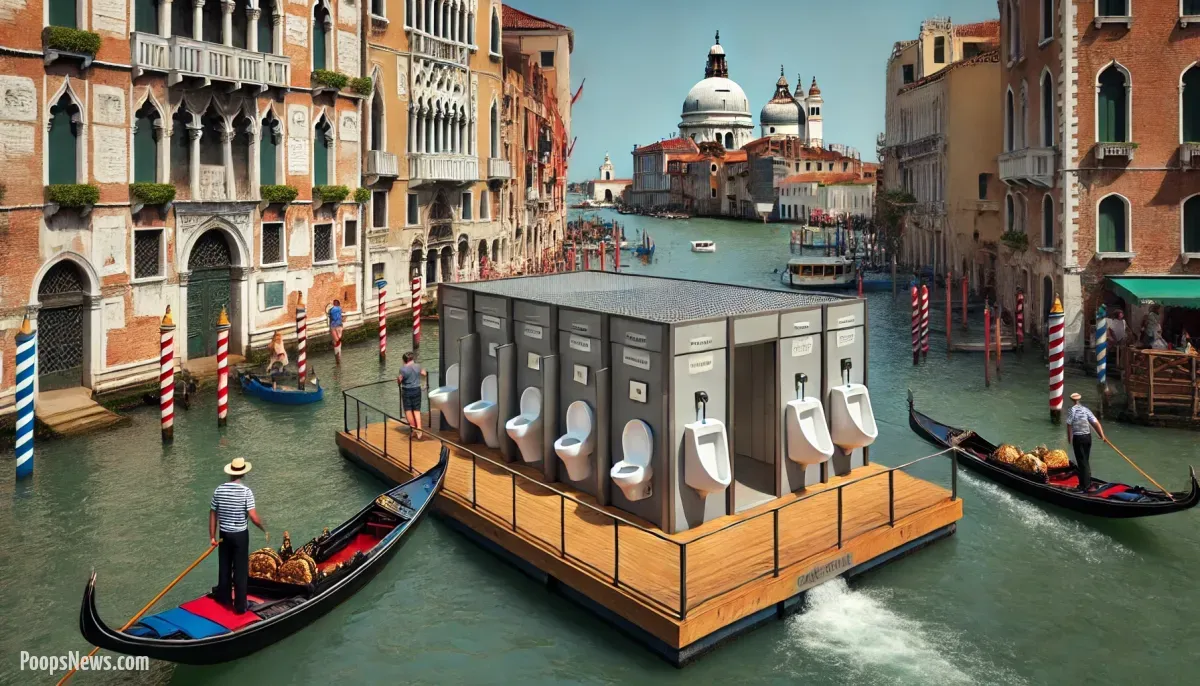 Venice Unveils Its Latest Marvel: The Floating Toilet Experience